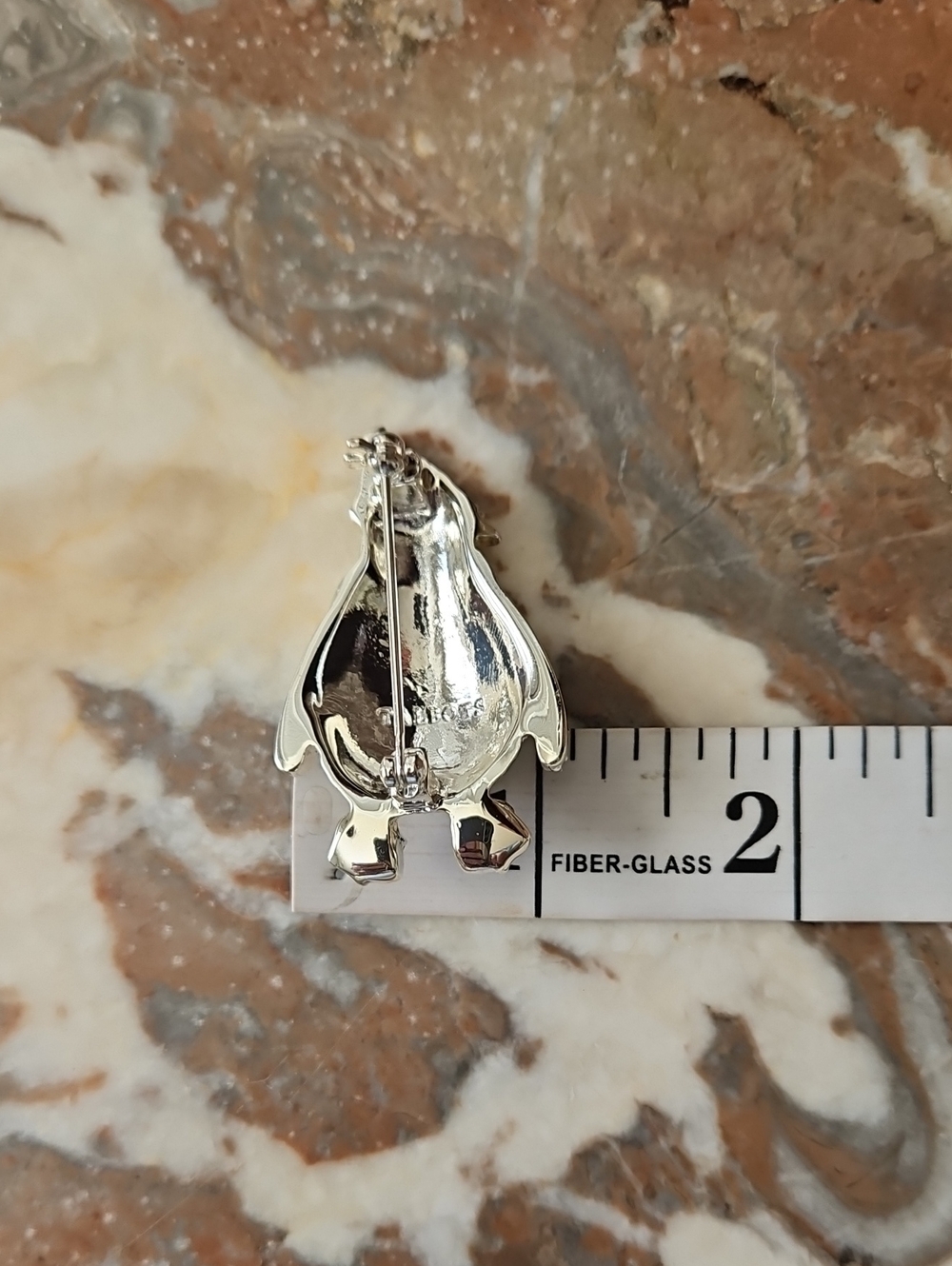 Talbots Embellished Rhinestone Penguin Brooch - Picture 8 of 9